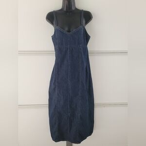 Old Navy Long Denim Sleeveless Dress size 10